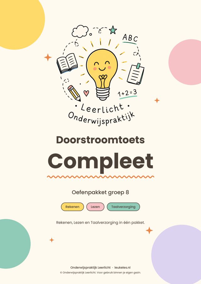 Omslag Doorstroomtoets groep 8 compleet