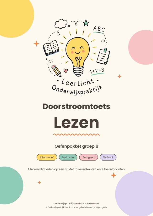 Omslag Doorstroomtoets Lezen groep 8