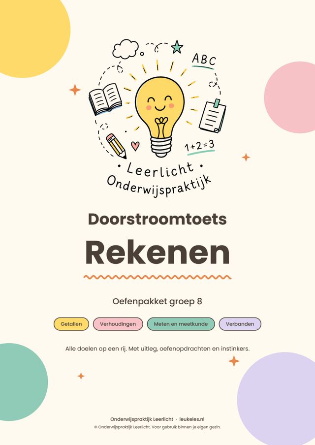 Omslag Doorstroomtoets Rekenen groep 8