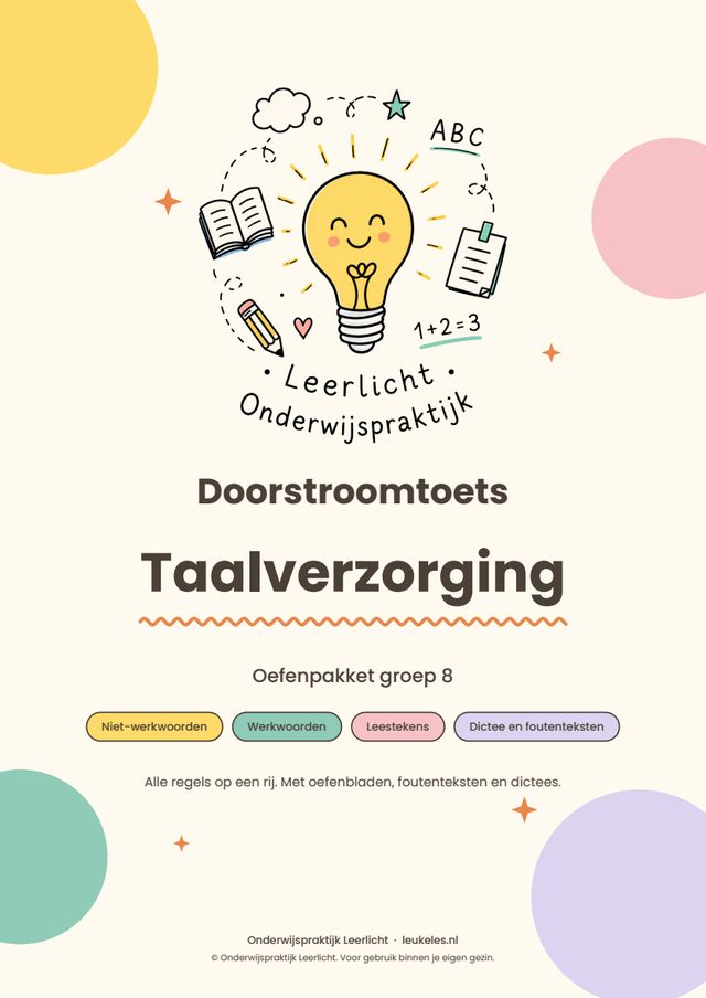 Omslag Doorstroomtoets Taalverzorging groep 8